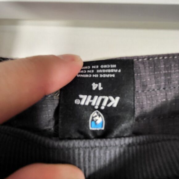 Kuhl Stratus Shorts Women 14 Grey Outdoor Workout Hiking Lightweight Comfort - Picture 7 of 10